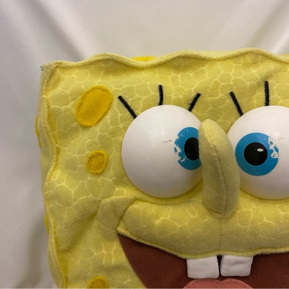 Vintage Nickelodeon Babbling SpongeBob SquarePants Talking Plush Toy 2000 Works - Picture 8 of 14